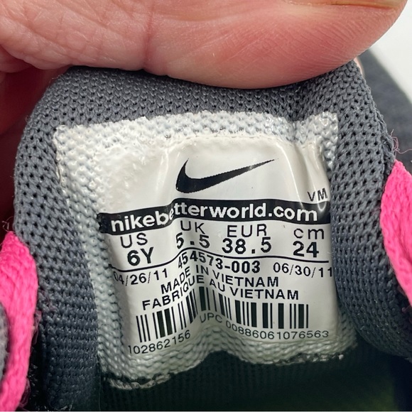 🥾 Nike Lunarglide 3 Grey Pink Running Shoes - Size 7.5 Women’s - Picture 7 of 11